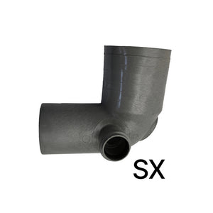 CURVA WC D. 100 1 ATTACCO- Diam. 40 Destro- ESCLU- pezzi 1