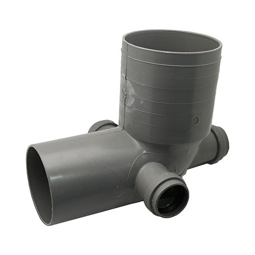 CURVA WC D.100 3 ATTACCHI- Diam. 40 Destro/Sinistro/Poste- ESCLU- pezzi 1