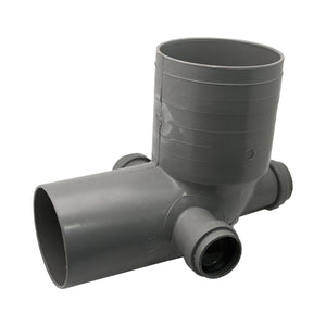 CURVA WC D.100 3 ATTACCHI- Diam. 40 Destro/Sinistro/Poste- ESCLU- pezzi 1