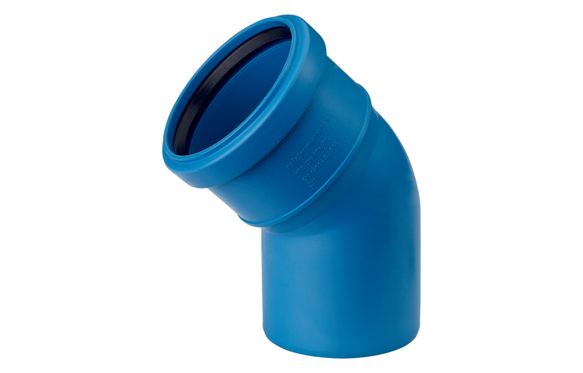 CURVA TRI-PLUS 45  ° VALSIR- Diam. 40 45  °- VALSI- pezzi 1