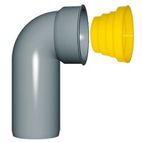 CURVA TECNICA CON TAPPO PROTEZIONE- Diam. 40/46- NICOL- pezzi 1