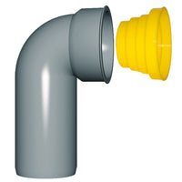 CURVA TECNICA CON TAPPO PROTEZIONE- Diam. 40/46- NICOL- pezzi 1