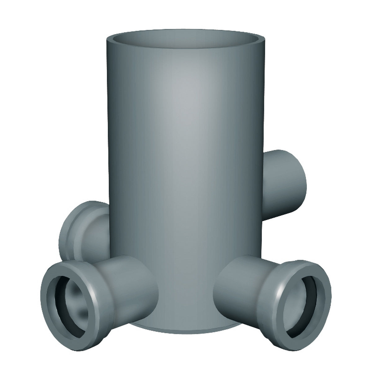 POZZETTO A PAVIMENTO ALTO- 3 uscite D.40 / 1 uscita D.40- NICOL- pezzi 1