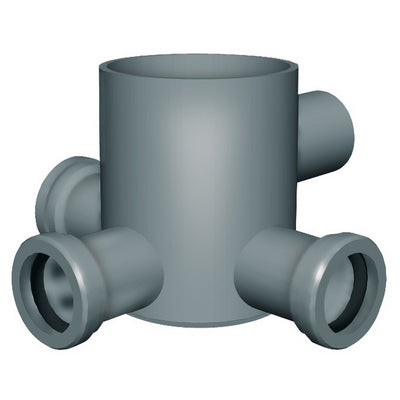 POZZETTO A PAVIMENTO BASSO- 3 uscite D.40/ 1 uscita D. 40- NICOL- pezzi 1