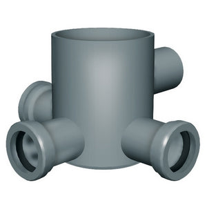 POZZETTO A PAVIMENTO BASSO- 3 uscite D.40/ 1 uscita D. 50- NICOL- pezzi 1