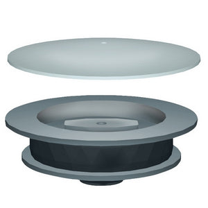 TAPPO PER POZZETTO A PAVIMENTO CON PIATTELLO INOX- Diam. 100- NICOL- pezzi 1