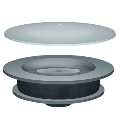 TAPPO PER POZZETTO A PAVIMENTO CON PIATTELLO INOX- Diam. 100- NICOL- pezzi 1