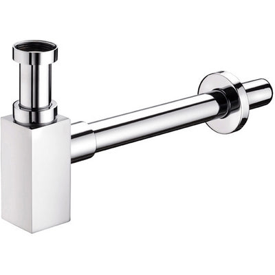 SIFONE DI SCARICO QUADRO CROMATO- 1 1/4 Cromo- PONSI- pezzi 1