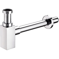 SIFONE DI SCARICO QUADRO CROMATO- 1 1/4 Cromo- PONSI- pezzi 1