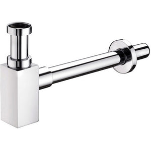 SIFONE DI SCARICO QUADRO CROMATO- 1 1/4 Cromo- PONSI- pezzi 1