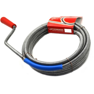 DISOTTURATORE STURATUBI SPIRALE CON MANOVELLA- mt.  3.00 x 6 mm- ROTHE- pezzi 1