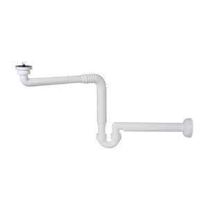 SIFONE IN PP CREA SPAZIO AD S PER LAVABO SENZA PILETTA- 11/4 - Uscita D. 40 mm- GHIDI- pezzi 1