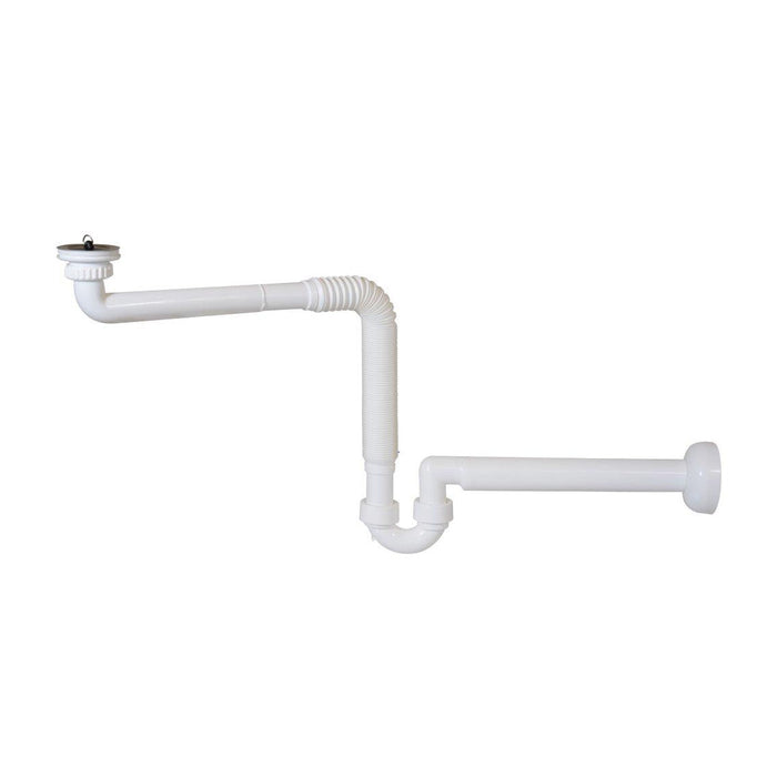 SIFONE IN PP CREA SPAZIO AD S PER LAVABO SENZA PILETTA- 11/4 - Uscita D. 40 mm- GHIDI- pezzi 1