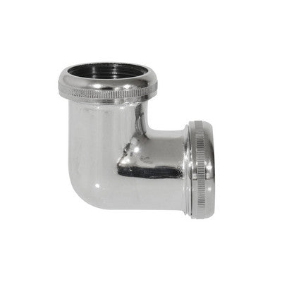 RACCORDO 90  ° CROMATO CON DUE GHIERE- 11/4 x 32- GHIDI- pezzi 1