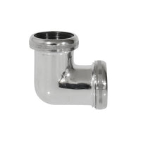 RACCORDO 90  ° CROMATO CON DUE GHIERE- 11/4 x 32- GHIDI- pezzi 1