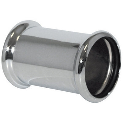 GIUNZIONE IN OTTONE CROMATO CON OR- Diam. 30- TEA- pezzi 1