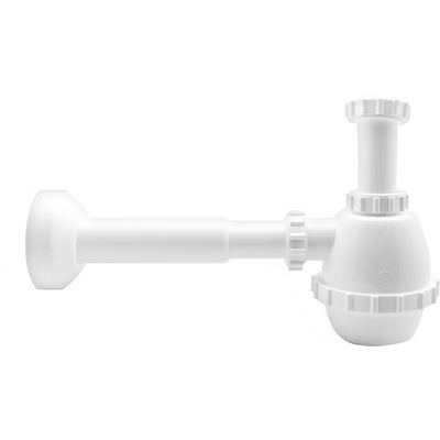 SIFONE PVC 1 VIA S / PILETTA PER PORCELLANA CON CANOTTO- 11/4- DH- pezzi 1