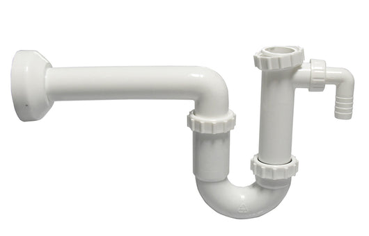 SIFONE PER LAVELLO 1 VIA CON ATTACCO LAVATRICE- 1 1/2 Diam.40- DH- pezzi 1