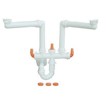 SIFONE SALVASPAZIO PER LAVELLI A 2 VIE (MARCHIO LIRA)- 11/2- LIRA- pezzi 1