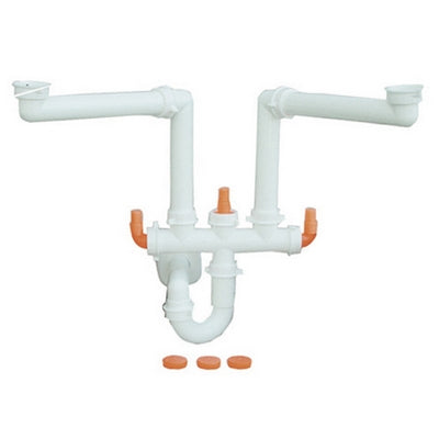 SIFONE SALVASPAZIO PER LAVELLI A 2 VIE (MARCHIO LIRA)- 11/2- LIRA- pezzi 1