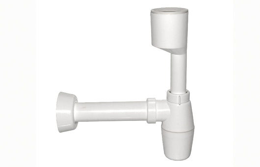 SIFONE A BOTTIGLIA PER ORINATOIO BIANCO- 40 x 230 mm.- BONOM- pezzi 1