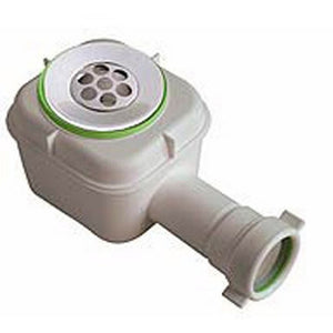 POZZETTO SIFOIDE IN PVC BIANCO SPLASH PER DOCCIA- 11/2 x Diam. 80- BONOM- pezzi 1