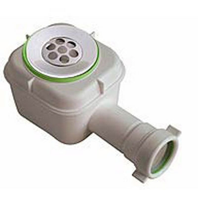 POZZETTO SIFOIDE IN PVC BIANCO SPLASH PER DOCCIA- 11/2 x Diam. 80- BONOM- pezzi 1