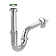 SIFONE A P IN ACCIAIO TUBULAR INOX- Cromato 11/4 x 32 mm- BONOM- pezzi 1