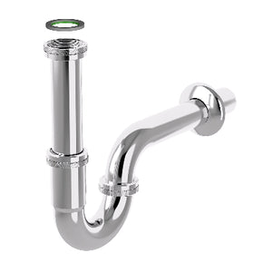 SIFONE A P IN ACCIAIO TUBULAR INOX- Cromato 11/4 x 32 mm- BONOM- pezzi 1