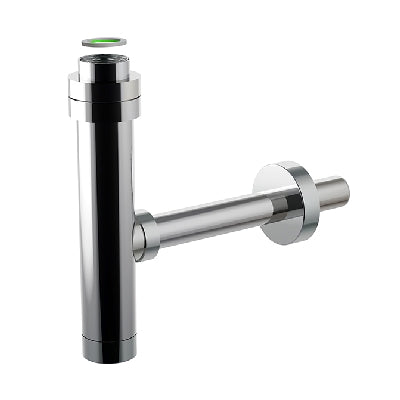 SIFONE MINIM-ALL CON FLANGIA IN ABS CROMATO- 11/4- BONOM- pezzi 1