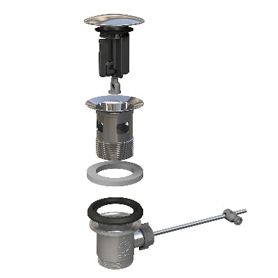 PILETTA PER LAVABO E BIDET KINOKO 63- Tappo Inox D. 63 mm- BONOM- pezzi 1