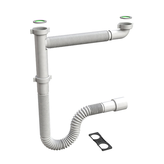 SIFONE FLESSIBILE PER LAVELLO CUCINA FLEXYBON- 11/2- BONOM- pezzi 1