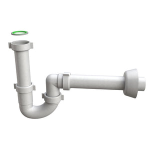 SIFONE PER LAVELLO A TUBO MAGNUM- Attacco piletta 11/2- BONOM- pezzi 1