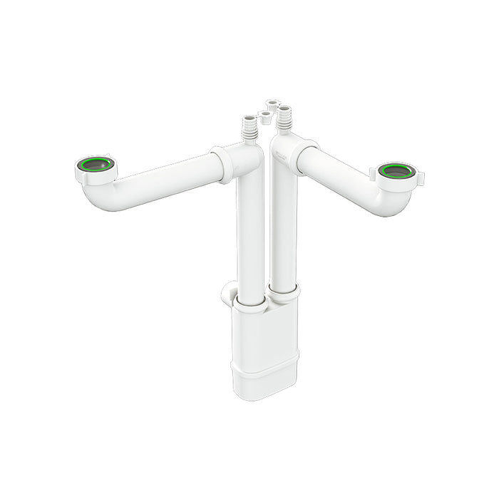 SIFONE SALVASPAZIO PER LAVELLI CUCINA GALILEO 2- 11/2 x Diam. 40 mm- BONOM- pezzi 1