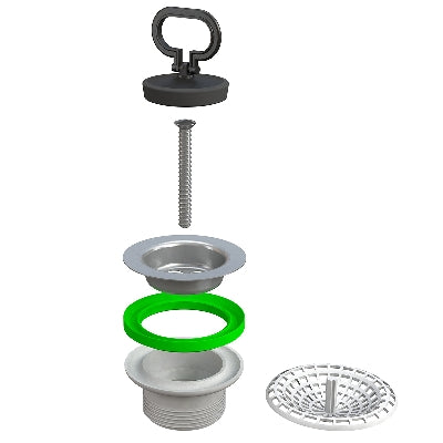 PILETTA TRADIZIONALE BASSA PER LAVELLO CUCINA SIMPLEX- 11/2- BONOM- pezzi 1