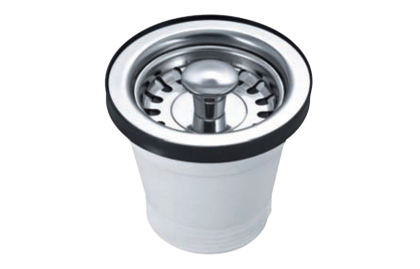 PILETTA CON CESTELLO PER LAVELLI IN ACCIAO INOX- Diam. 70- BONOM- pezzi 1