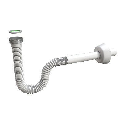 SIFONE ESTENSIBILE SIFONCELLO C/GHIERA METALLO- 11/4 Bianco- BONOM- pezzi 1