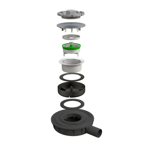 PILETTA SAVOISIENNE IN ABS COPERCHIO INOX- Diam. 50- BONOM- pezzi 1