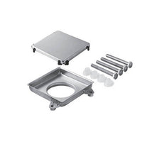 GRIGLIA DA PAVIMENTO IN ACCIAIO INOX DOUBLE-FACE- 100 x 100 mm- BONOM- pezzi 1