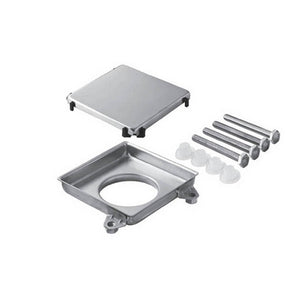 GRIGLIA DA PAVIMENTO IN ACCIAIO INOX DOUBLE-FACE- 100 x 100 mm- BONOM- pezzi 1