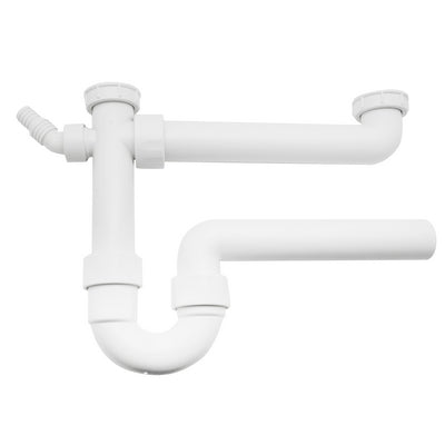 SIFONE PER LAVELLO A DUE BACINELLE- 11/2 - 11/4 - Diam. 40- GEBER- pezzi 1