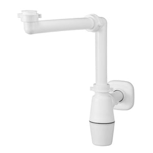 SIFONE SALVASPAZIO A BOTTIGLIA PER LAVABO Bianco LIRA