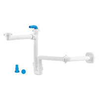 SIFONE SALVASPAZIO PER LAVABO DISASSATO 1 - 11/4 D. 32-40 mm LIRA