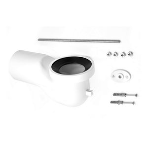 CURVA TECNICA PER WC D.110 + KIT STAFFA- Diam. 110- DH- pezzi 1