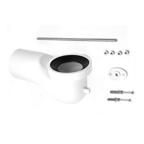 CURVA TECNICA PER WC D.110 + KIT STAFFA- Diam. 110- DH- pezzi 1