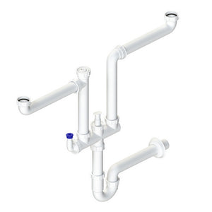 SIFONE SALVASPAZIO A 2 VIE CON ATT. LAVASTOVIGLIE- 11/2- DH- pezzi 1