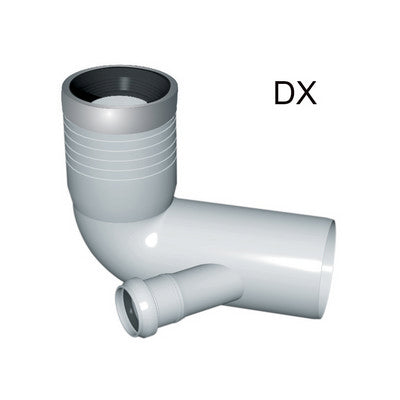 CURVA WC PROLUNGATA 1 ATTACCO CON GUARNIZIONE E TAPPO- D. 110-116-40 DX- NICOL- pezzi 1