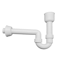 SIFONE AD ALLACCIO PER SCARICO ORINATOIO IN PP BIANCO- Diam. 40/50- OLIVE- pezzi 1