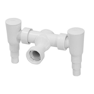 SIFONE CON DOPPIO ATTACCO SCARICO PER LAVATRICE- Diam. 25/22/19- BONOM- pezzi 1