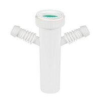 CANOTTO CON 2 ATTACCHI PER LAVATRICE LAVASTOVIGLIE- 11/2       11/4-11/2- DH- pezzi 1